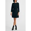 Isaac Mizrahi New York Crepe Sheath Dress In Black