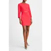 Isaac Mizrahi New York Crepe Sheath Dress In Pink