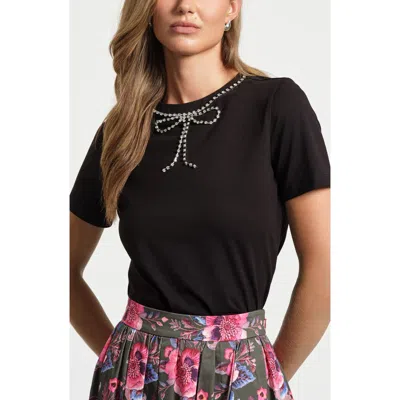 Isaac Mizrahi New York Crystal Embellished In Black