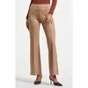 Isaac Mizrahi New York Flare Ponte Pants In Brown
