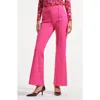 Isaac Mizrahi New York Flare Ponte Pants In Pink