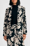 Isaac Mizrahi New York Floral Jacket In Multi