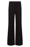 Isaac Mizrahi New York High Waist Wide Leg Pants In Black