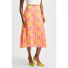 Isaac Mizrahi New York Pleated Midi Skirt