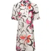 Isaac Mizrahi New York Print Shirtdress In Splashy Floral