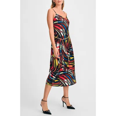 Isaac Mizrahi New York Print Slipdress In Multi