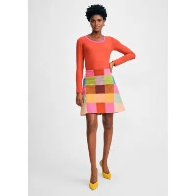 Isaac Mizrahi Patchwork Skirt In Multi