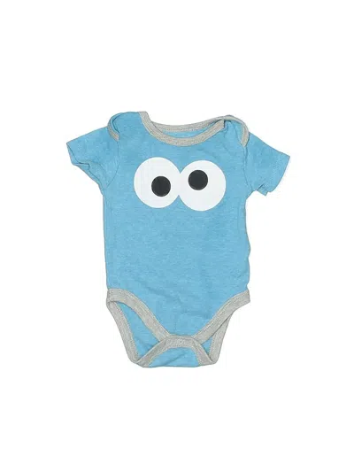 Pre-owned Isaac Mizrahi Babies' Short Sleeve Onesie In Blue