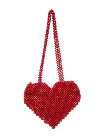 Pre-owned Isaac Mizrahi Shoulder Bag In Red