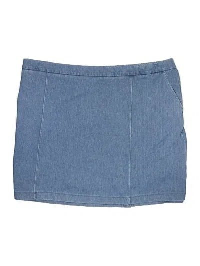 Pre-owned Isaac Mizrahi Skort In Blue