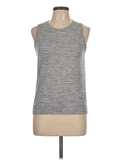 Pre-owned Isaac Mizrahi Sleeveless T-shirt In Gray