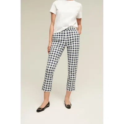 Isaac Mizrahi Slim Cropped Pant In Black