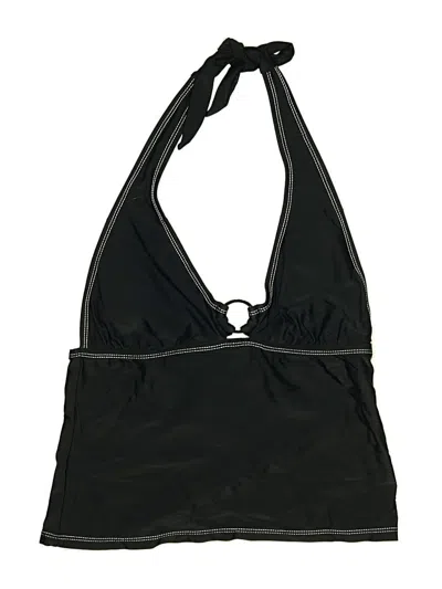 Pre-owned Isaac Mizrahi Swimsuit Top Black Swimwear