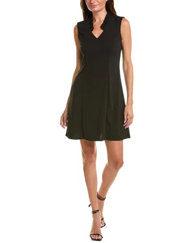 Isaac Mizrahi Techno Mini Dress In Black