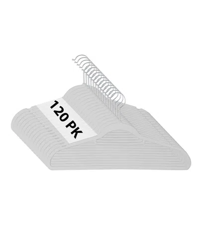 Isaac Mizrahi Velvet Hangers, Pack Of 120 In White