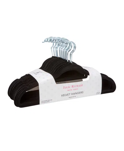 Isaac Mizrahi Velvet Hangers, Pack Of 30 In Black