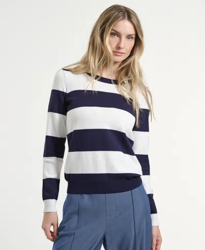 Isaac Mizrahi Women's Crewneck Sweater In Black