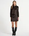 Isaac Mizrahi Women's Cropped Jacket In Brown