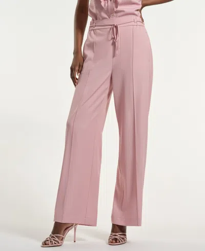 Isaac Mizrahi Women's High-rise Pants In Pink