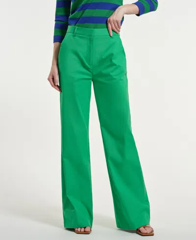 Isaac Mizrahi Women's High-rise Trousers In Green