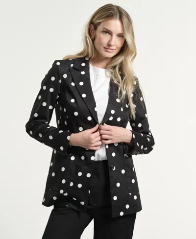 Isaac Mizrahi Women's Lapel Collar Blazer In Multi