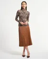 Isaac Mizrahi Women's Long Sleeve Layering Turtle Neck Top In Brown