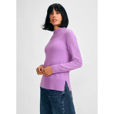 Isaac Mizrahi Women's Mock Neck Sweater In Pink