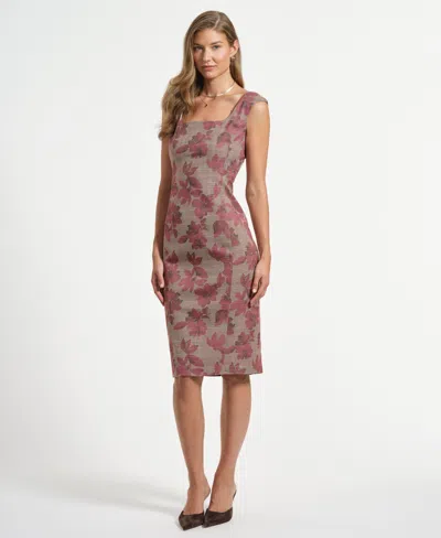 Isaac Mizrahi Women's Plaid Sheath Dress In Multi