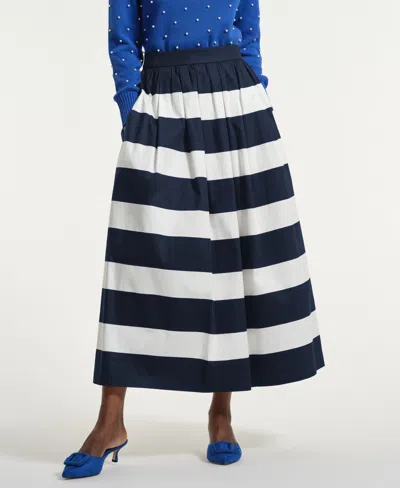 Isaac Mizrahi Women's Printed Maxi Skirt In Black