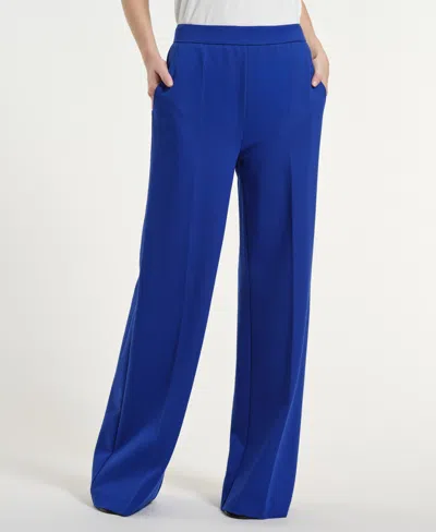 Isaac Mizrahi Women's Pull-on Pants In Blue