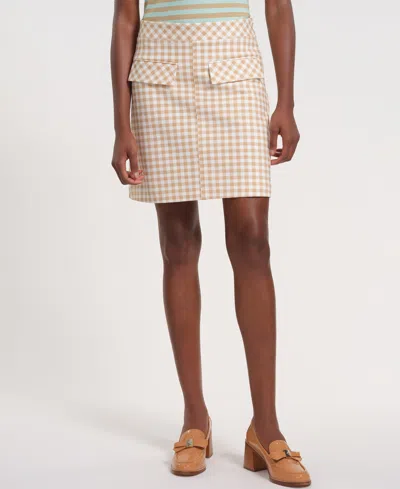 Isaac Mizrahi Women's Pull-on Mini A-line Skirt In Multi