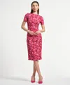 Isaac Mizrahi Women's Ruched Waist Midi Dress In Pink