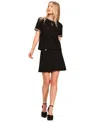 Isaac Mizrahi Women's Short Sleeve Top In Black