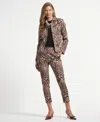 Isaac Mizrahi Women's Single Breasted Sateen Jacket In Multi