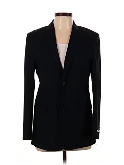 Pre-owned Isaac Mizrahi Wool Blazer Jacket In Black