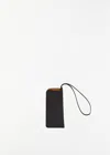 ISAAC REINA GLASSES CASE WITH NECK STRAP — BLACK