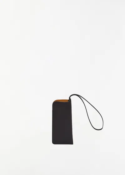 Isaac Reina Glasses Case With Neck Strap — Black