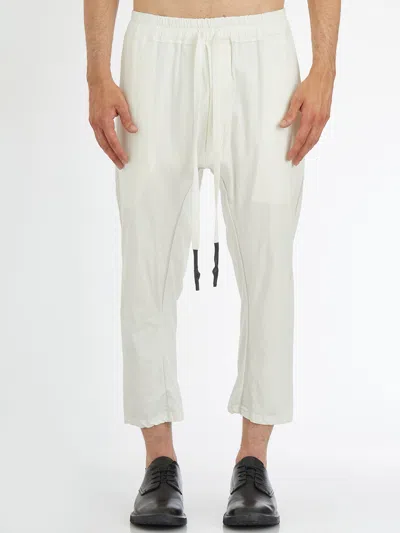 Isaac Sellam Cropped Cotton Pants In Brown