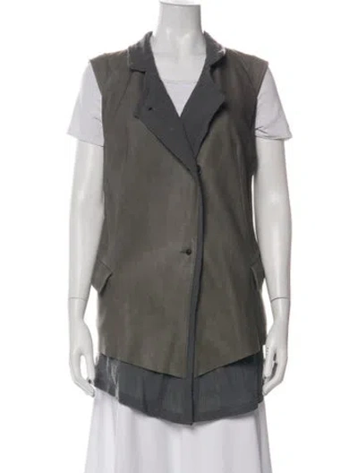 Pre-owned Isaac Sellam Deer Vest In Green