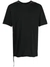 Isaac Sellam Experience Strap-detailing Organic Cotton T-shirt In Black
