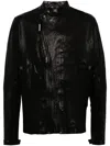 Isaac Sellam Experience Zip-detail Leather Jacket In Black
