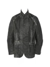 Isaac Sellam Experience Button Collared Jacket In Black