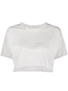 Isaac Sellam Experience Raw-hem Crop Top In Grau