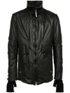 Isaac Sellam Experience Disruptif Leather Jacket In Black