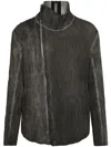 Isaac Sellam Experience Dorsal Leathr Jacket In Grey