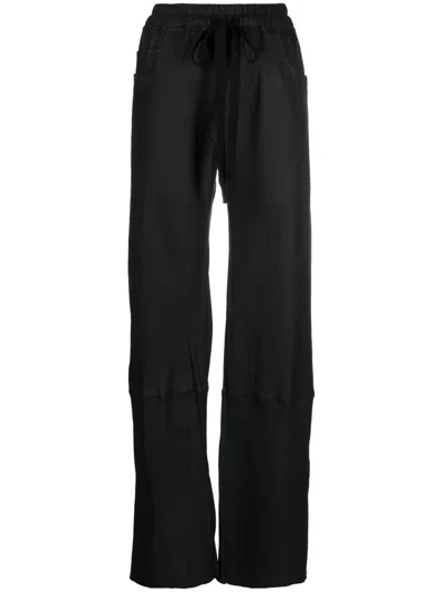 ISAAC SELLAM EXPERIENCE DRAWSTRING LEATHER TROUSERS