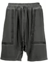 Isaac Sellam Experience Drawstring Track Shorts In Grey