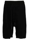 Isaac Sellam Experience Drop-crotch Cotton Shorts In Black