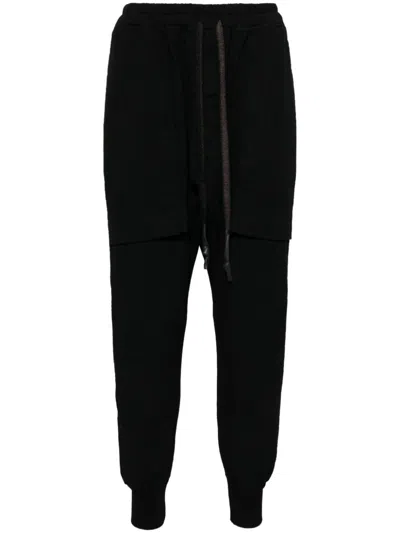 Isaac Sellam Experience Gusset Stripe Trousers In Black