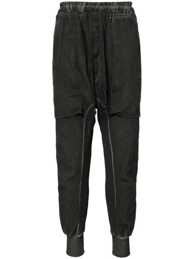 Isaac Sellam Experience 69 Lc Drop-crotch Track Pants In Grey